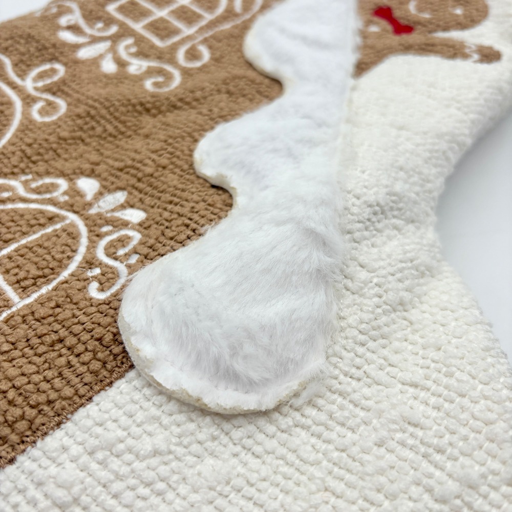 Merry Way Gingerbread Man Set of 2 House Christmas Stockings Embroidered Holiday - Picture 6 of 6